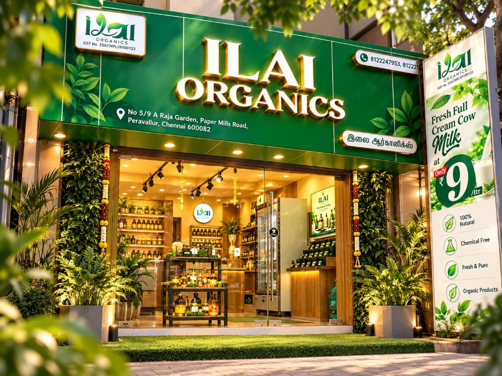 Ilai Organics flagship retail store in Peravallur Chennai